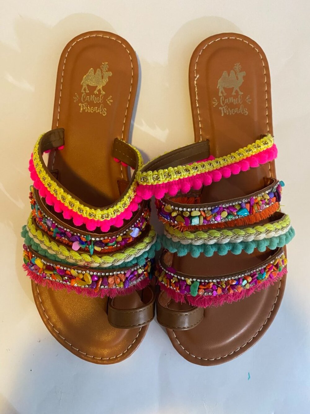 Camel Threads Boho Inspired Sandals - NWOT